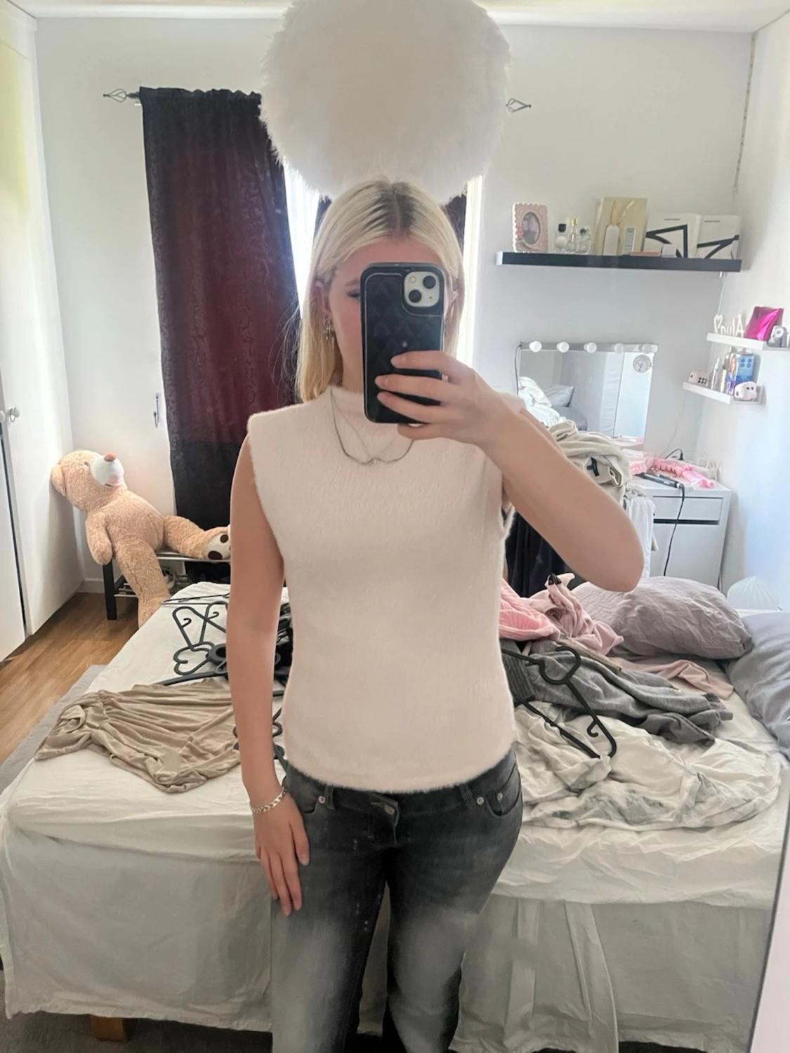 Ljusrosa ärmlös topp från Even&Odd