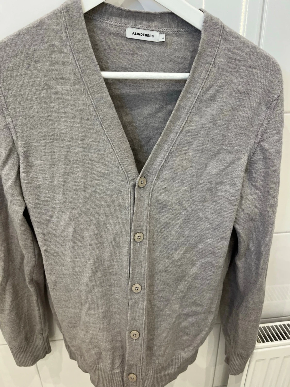 J Lindberg grå cardigan