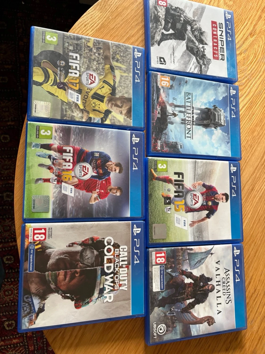 PS4 spelpaket med 8 spel