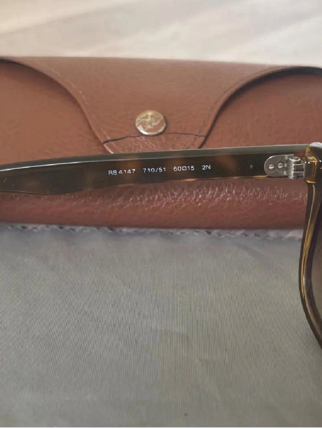 Bruna boyfriend/wayfaresolglasögon Ray-Ban - 3