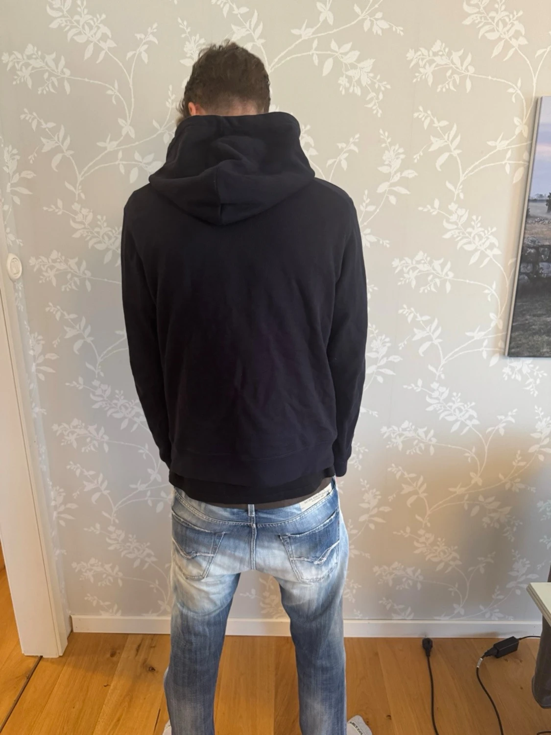 Marinblå hoodie från Lexington - 1