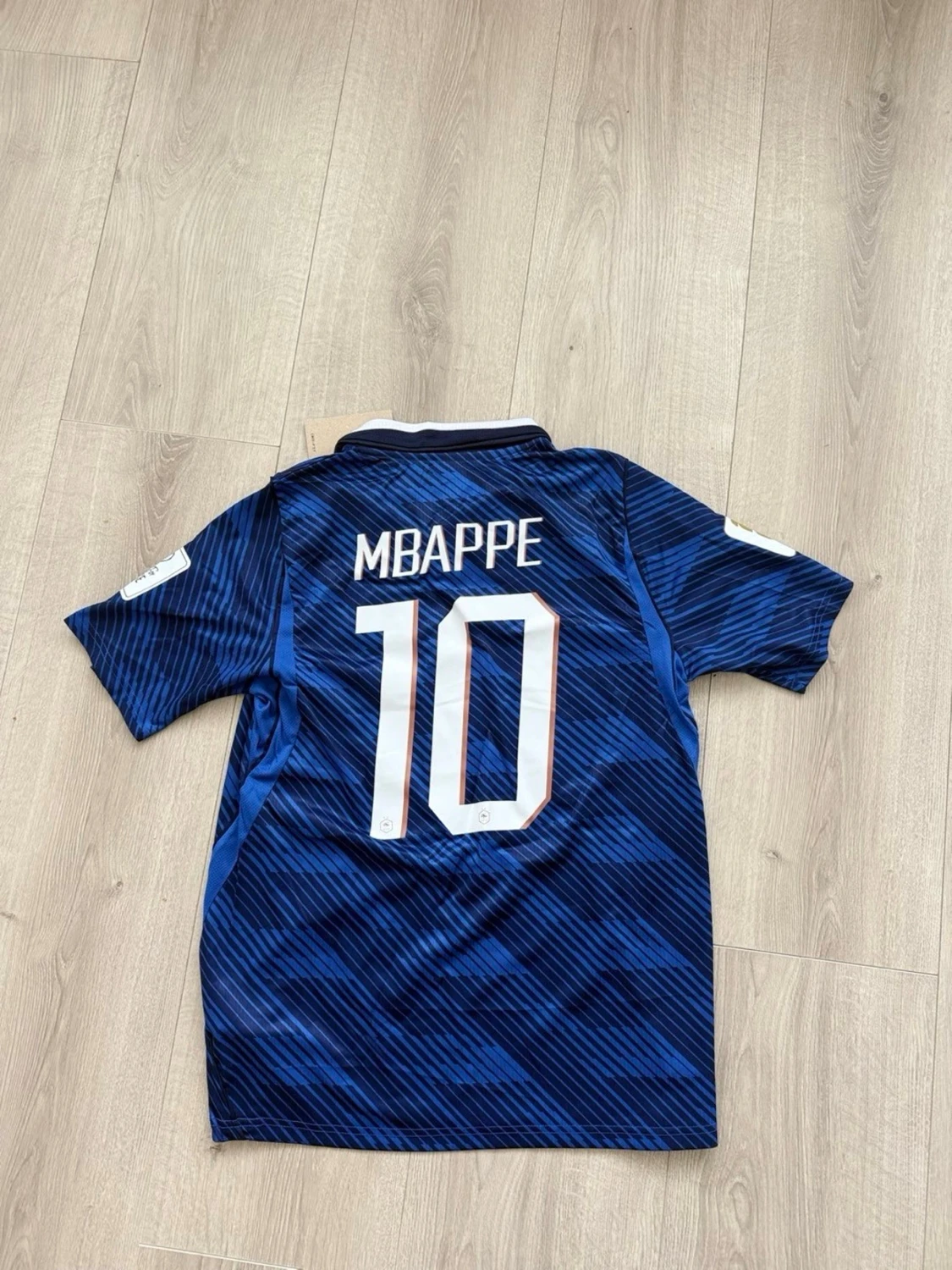 Blå Frankrike fotbollströja Mbappé - 1