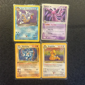 Rare Holo Pokemonkort - Säljer dessa 4 rare holo pokemonkort från back in the days i en bundle klappat o klart