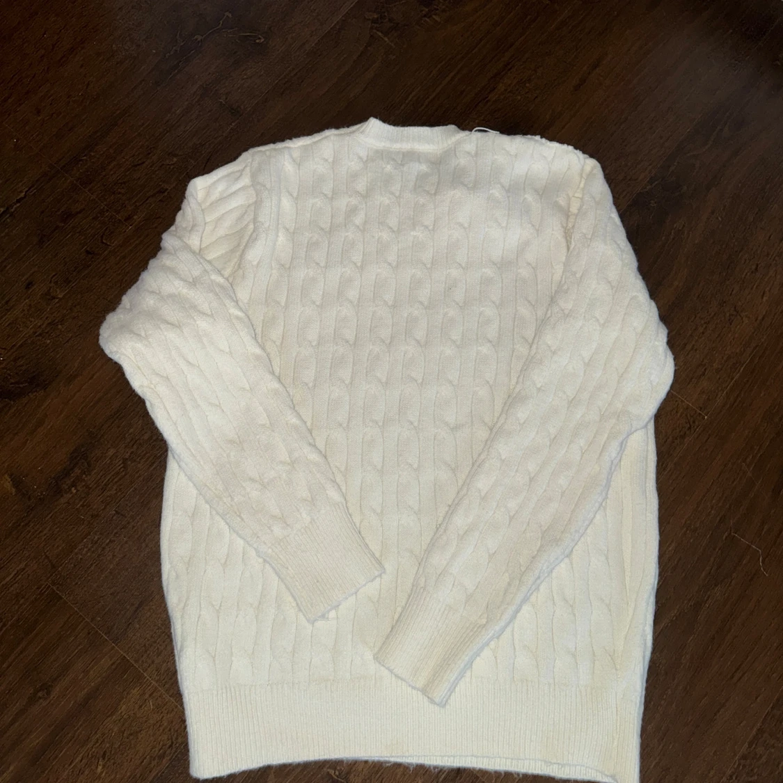 Vit kabelstickad tröja Polo Ralph Lauren - 1