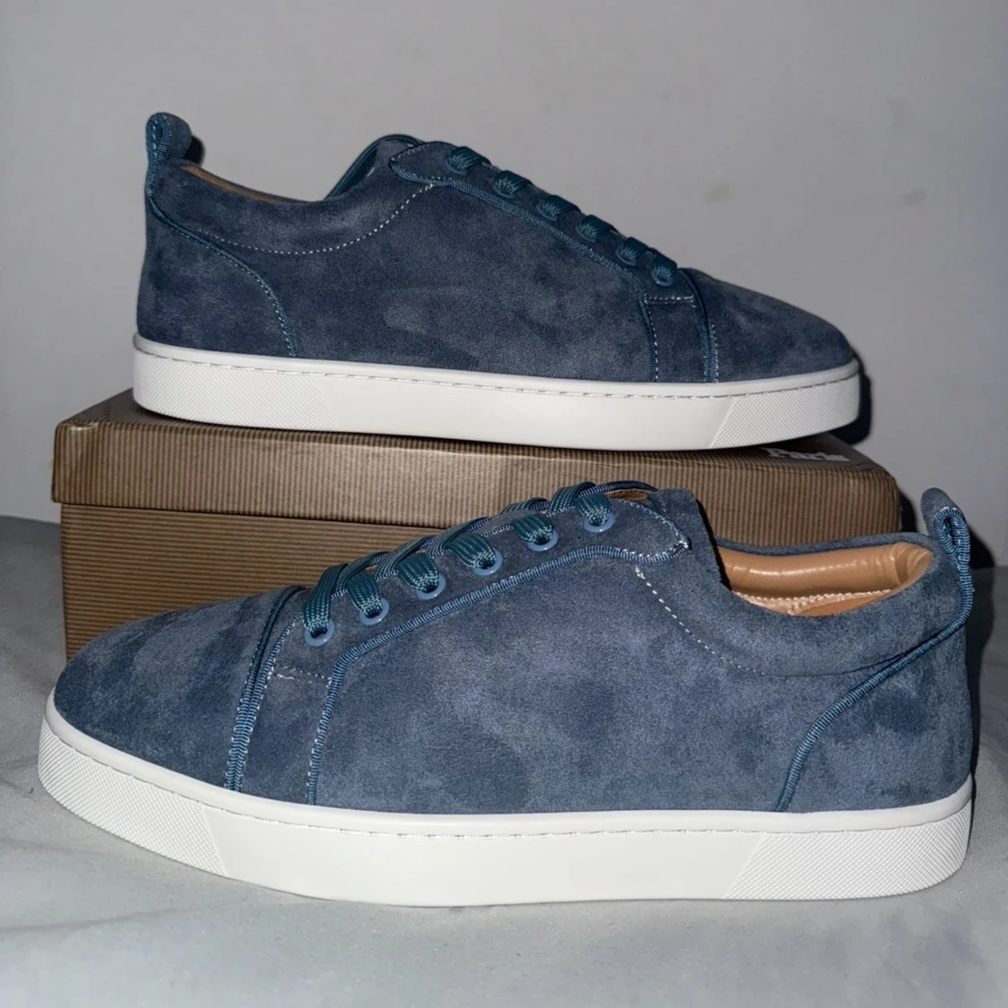 Blå mockasneakers från Louboutin - 2