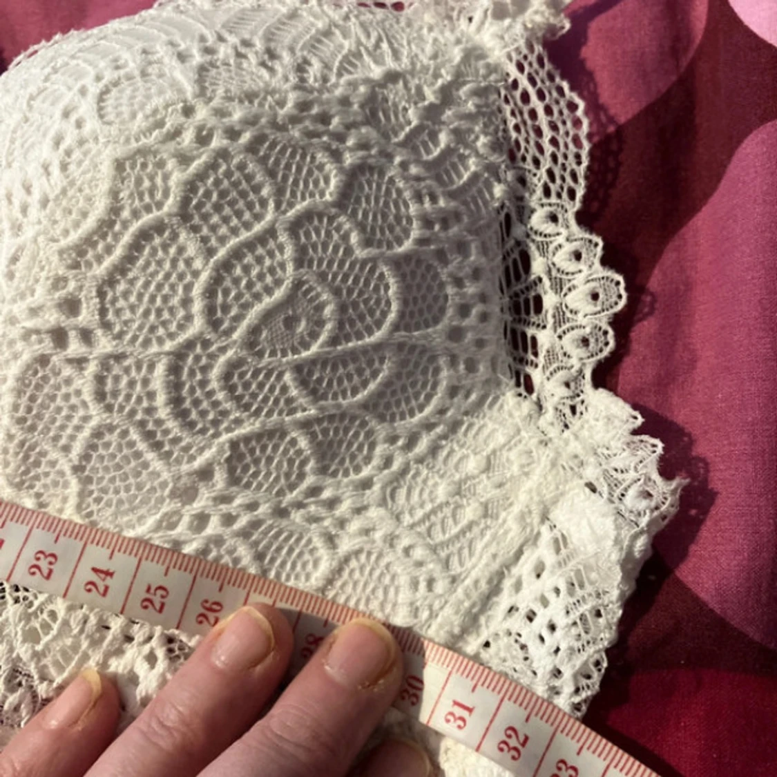 Vit spets bh/topp  - 2