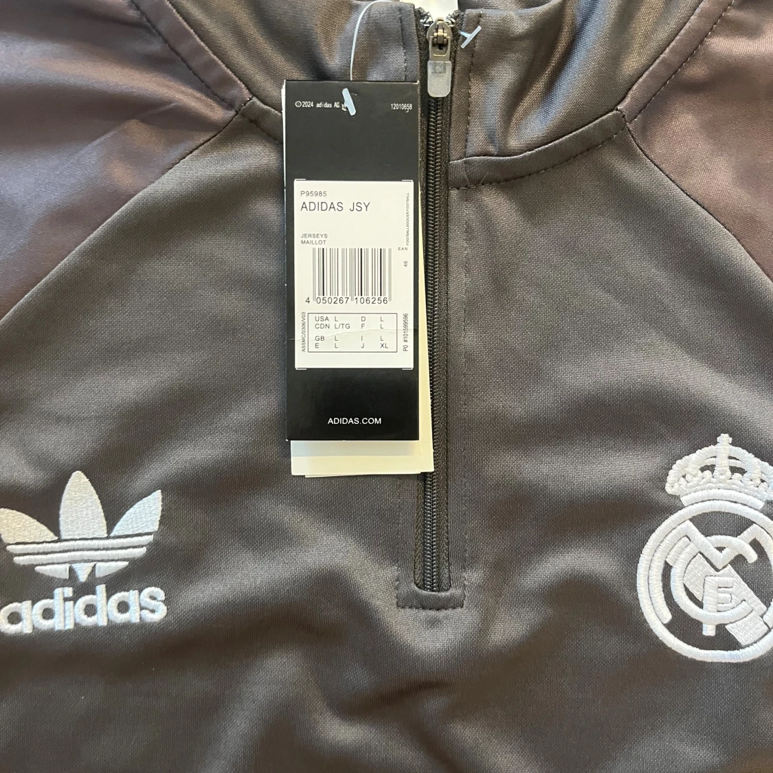 Adidas Real Madrid half zip tröja - 3