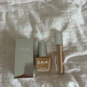 Caia foundation + concealer - Endast swatchade. Säljer båda då jag köpt fel färg för mig :)