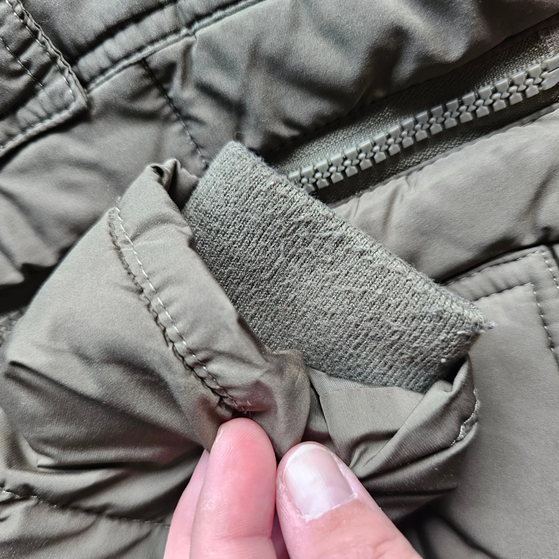 Olivgrön jackan stl 74 - 3