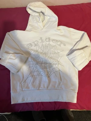 Sp5der Hoodie vit - Vit sp5der Hoodie storlek M