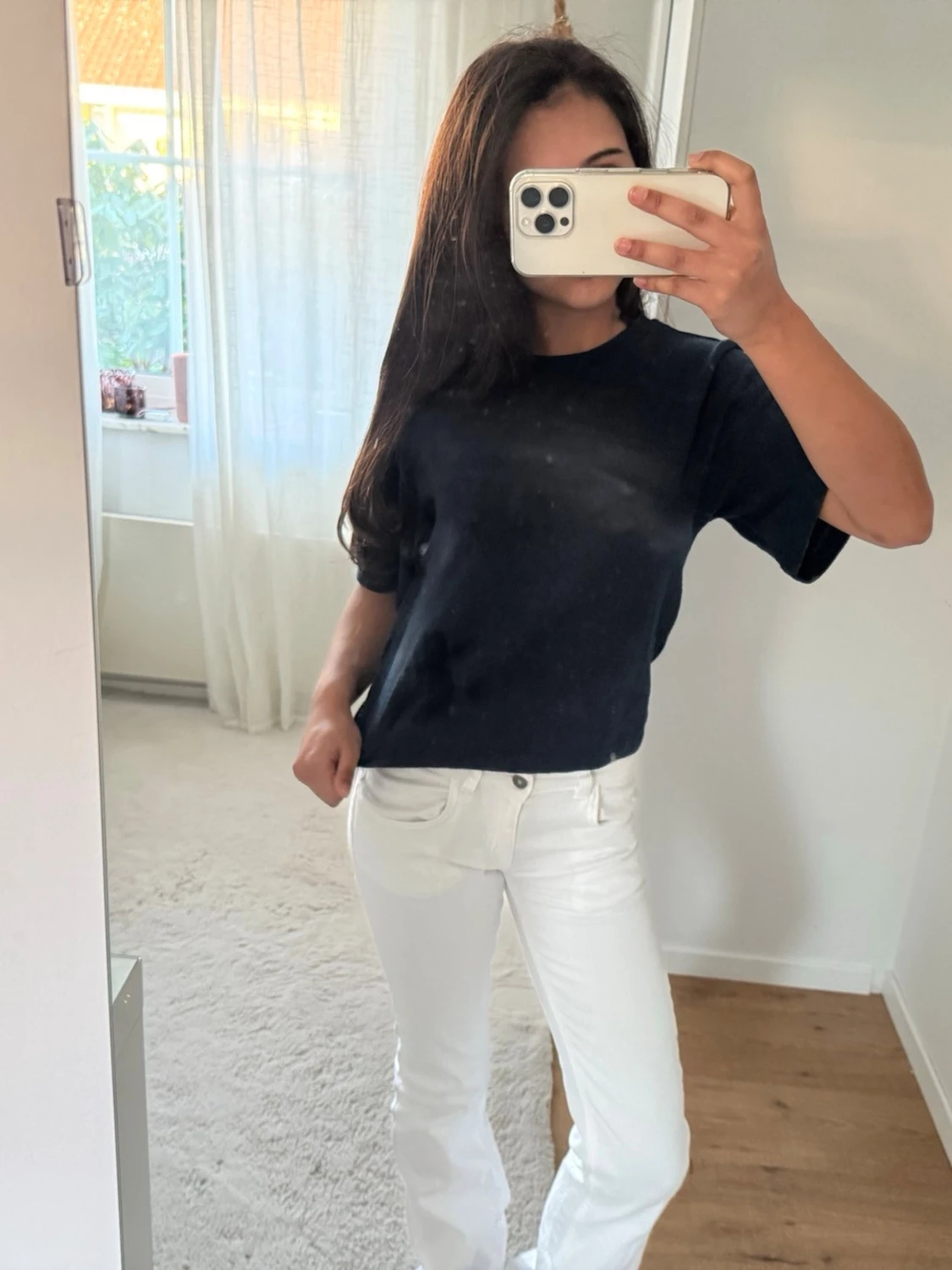 Marinblå t-shirt  - 1