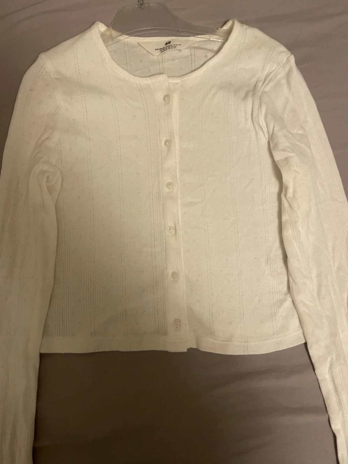 Vit kofta från H&M med knappar - 1