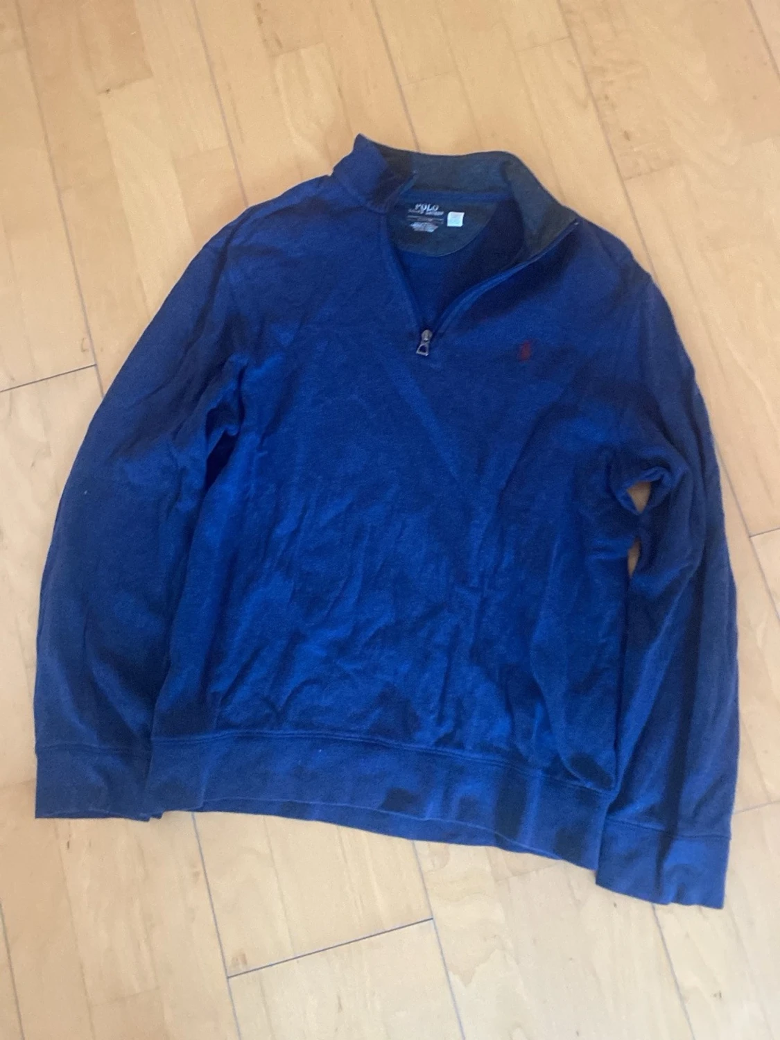 Blå half zip tröja från Polo Ralph Lauren - 1
