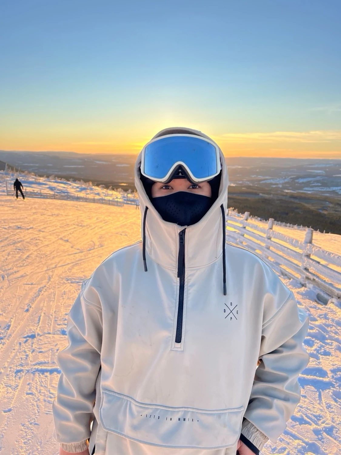 Beige skid / snowboardjacka från Dope