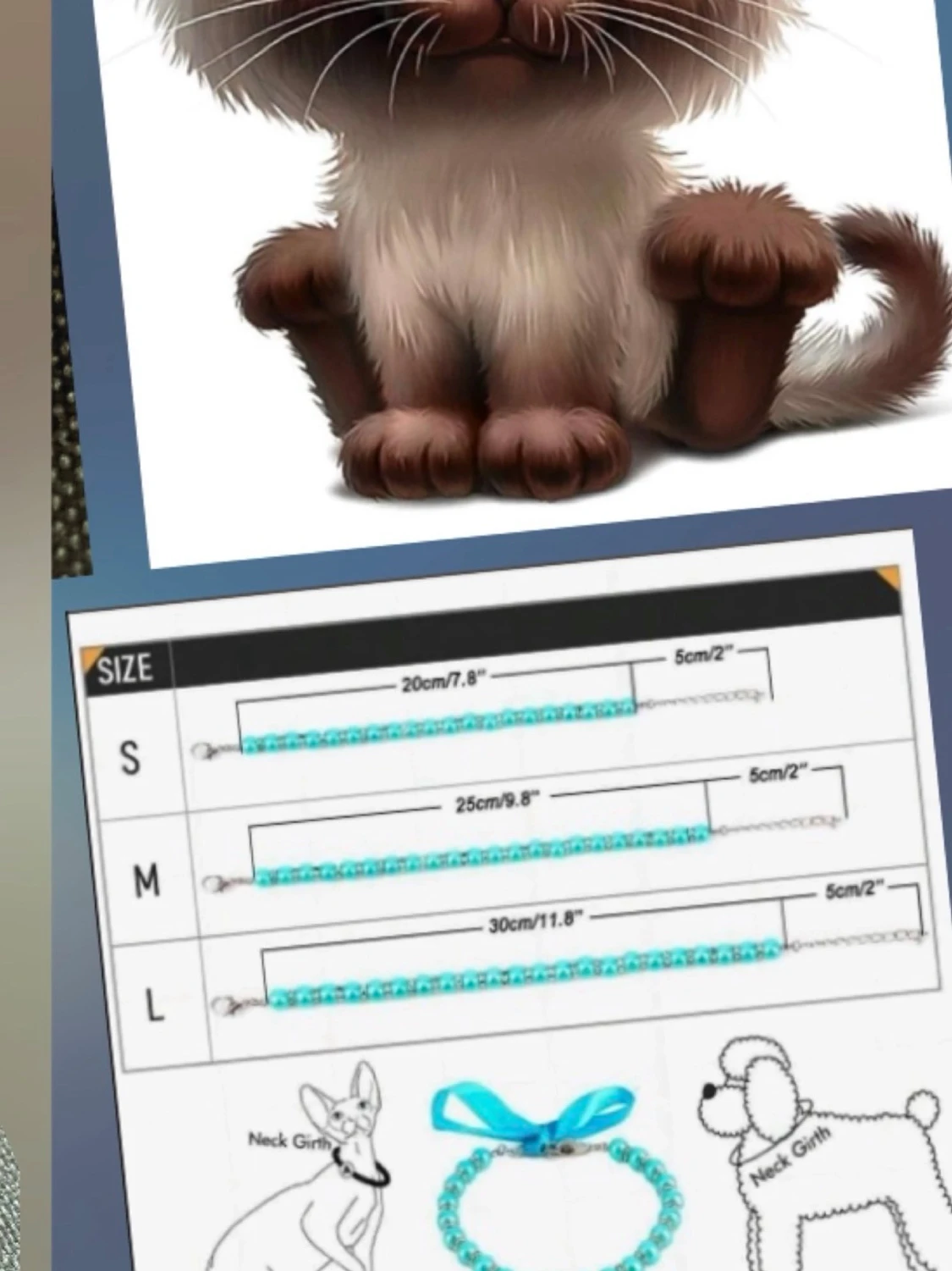 By prisförslag- halsband friends silvrigt Small för liten hund/katt  - 3