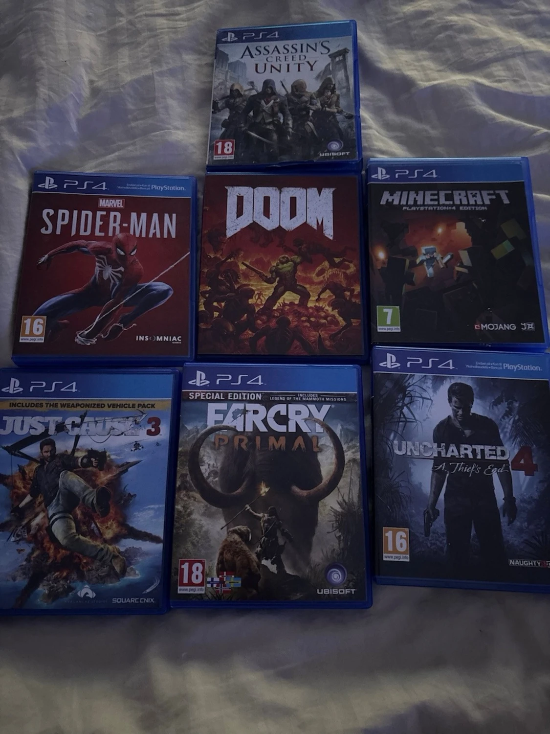 PlayStation 4 spelpaket (7 titlar)
