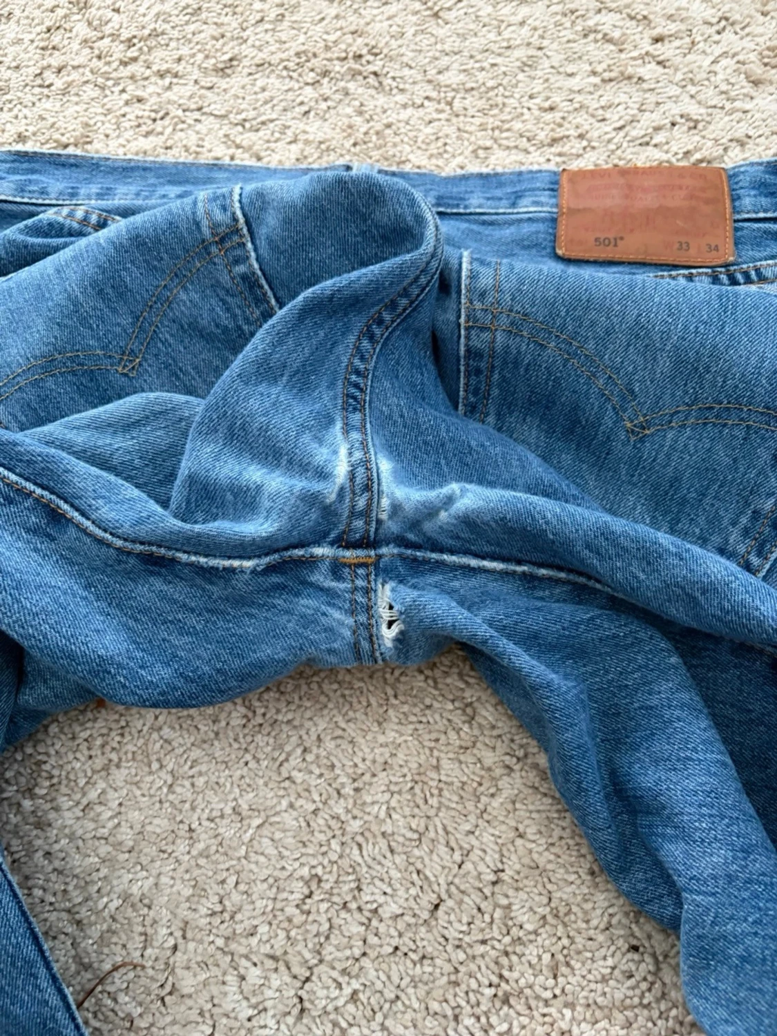 Levis 501 mörkblåa 33x34 - 5