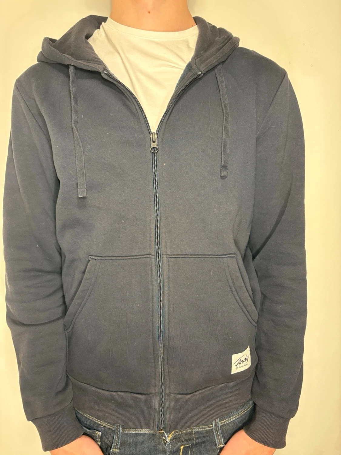 Mörkblå zip från andy studios