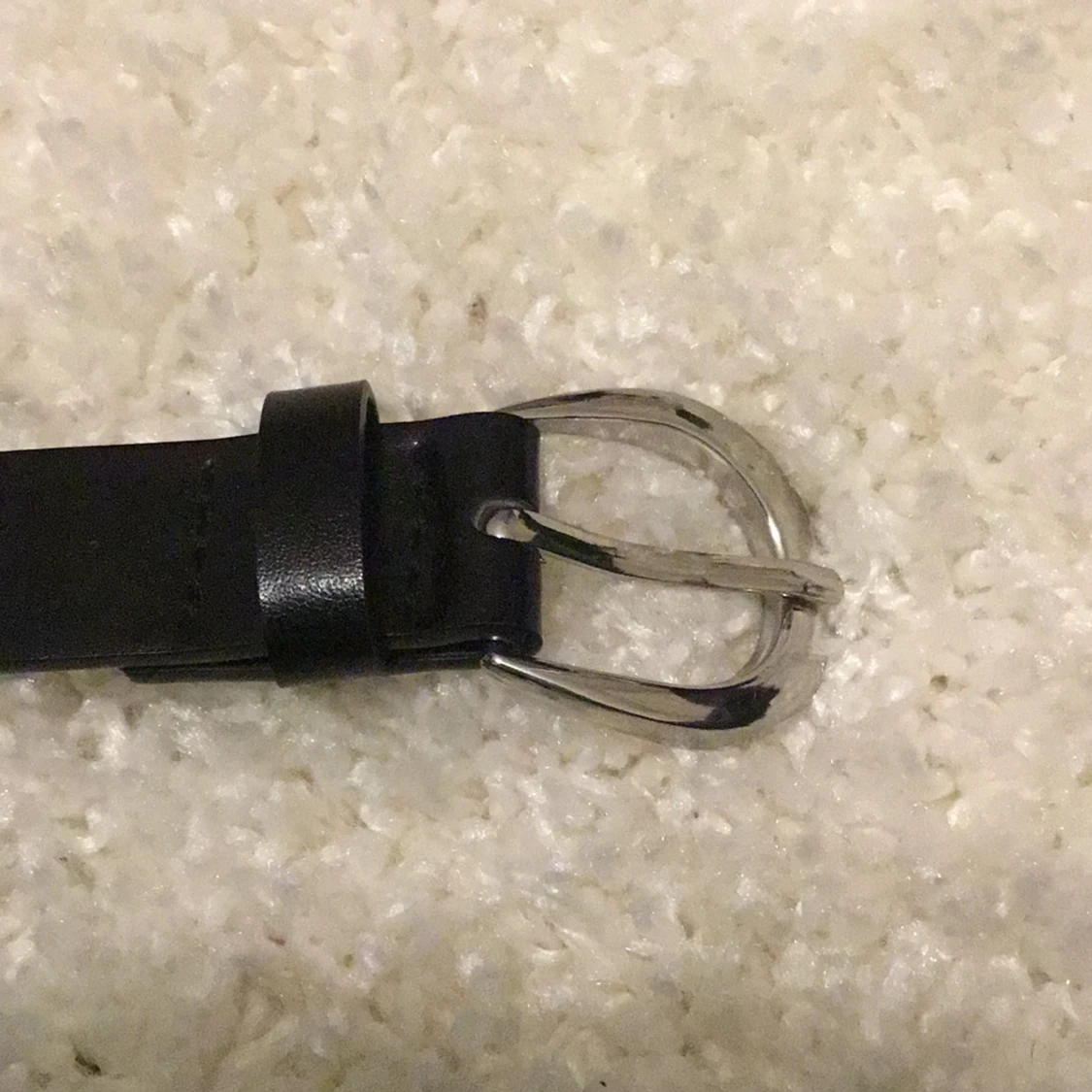 Svart bälte med hjärtan i silver - 2