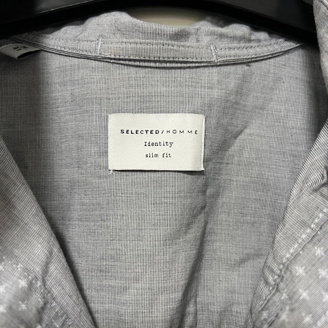 Grå slim fit skjorta Selected Homme - 2