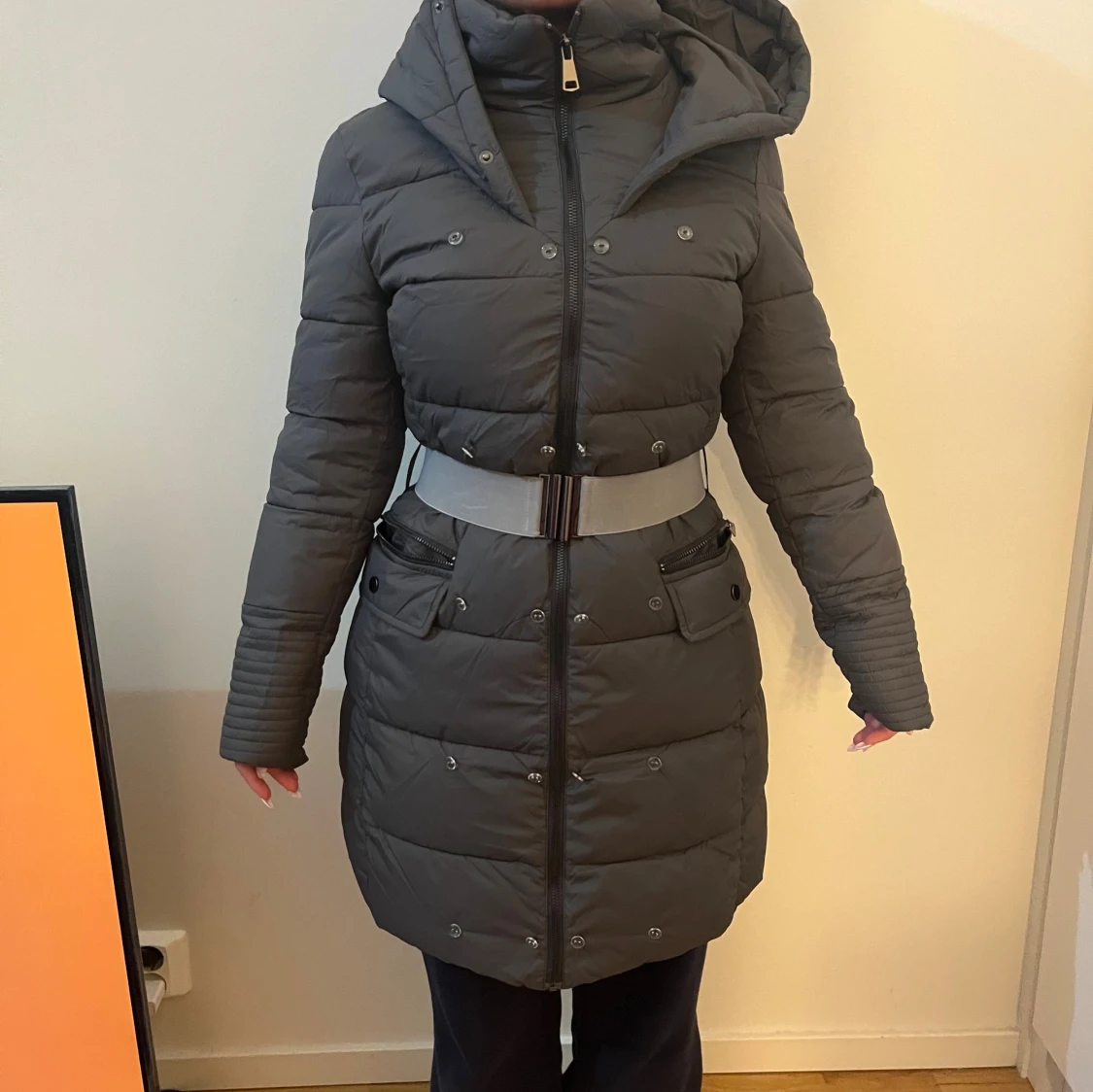 Vinterjacka med pälskrage  - 2