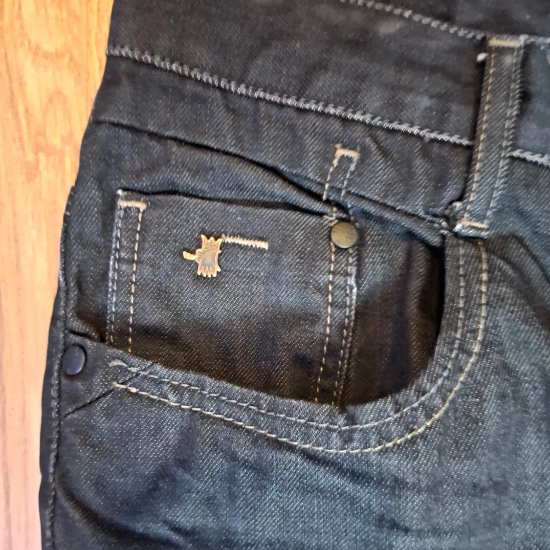 Raw denim/Black jeans KIRK 33/32 - 3