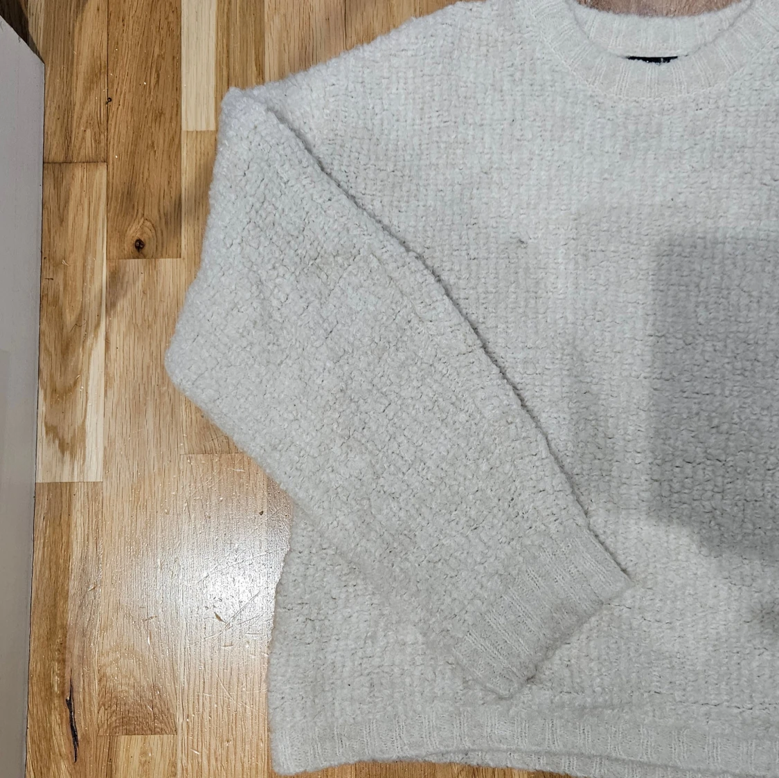 Stickad teddy tröja - gina tricot  - 1