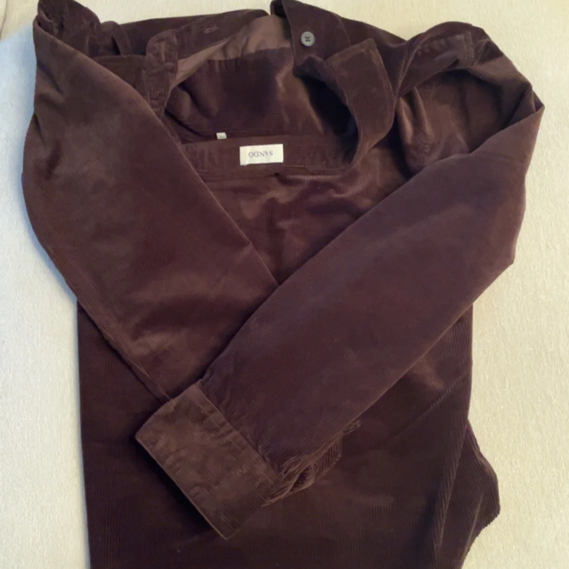 Brun manchesterovershirt från Sandö. S/M - 3