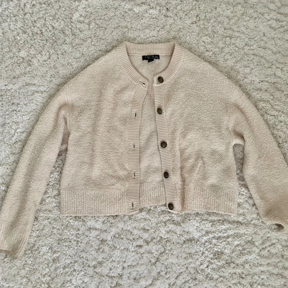 Beige kofta från Amisu med knappar - 1