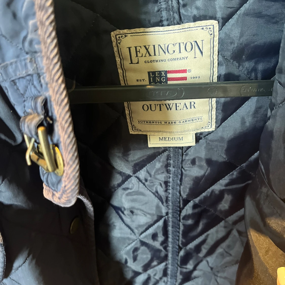 Mörkblå quiltad jacka från Lexington - 1