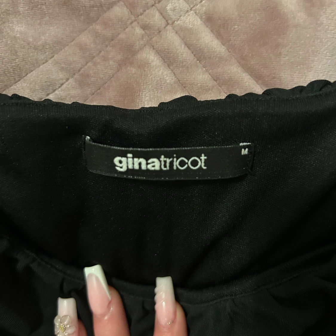 Svart långärmad topp Gina Tricot - 1