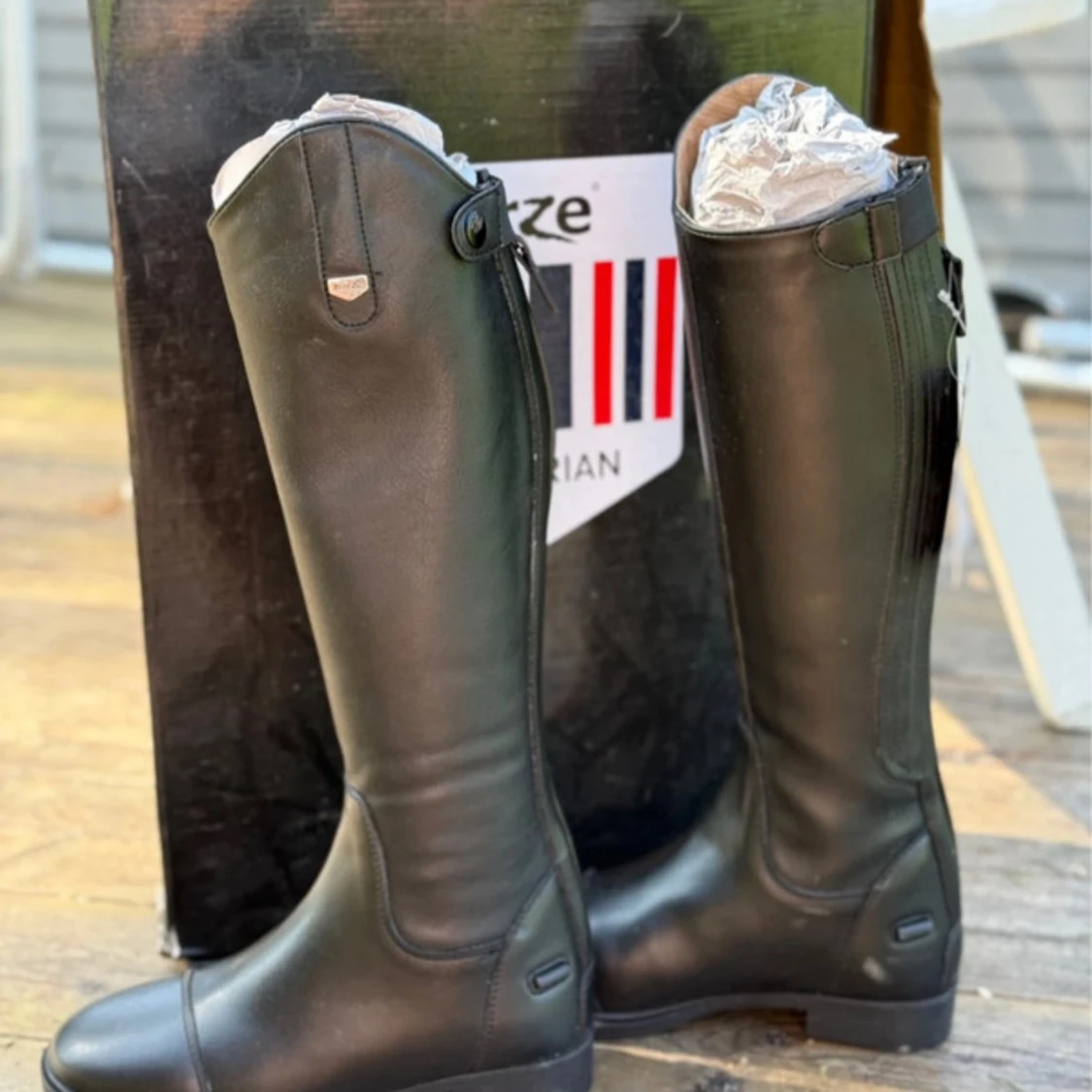 Svarta ridstövlar från Horze - 1