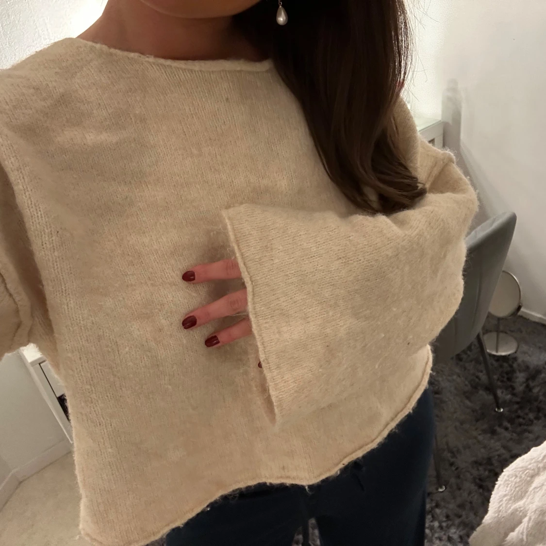 ZARA stickad tröja  - 1