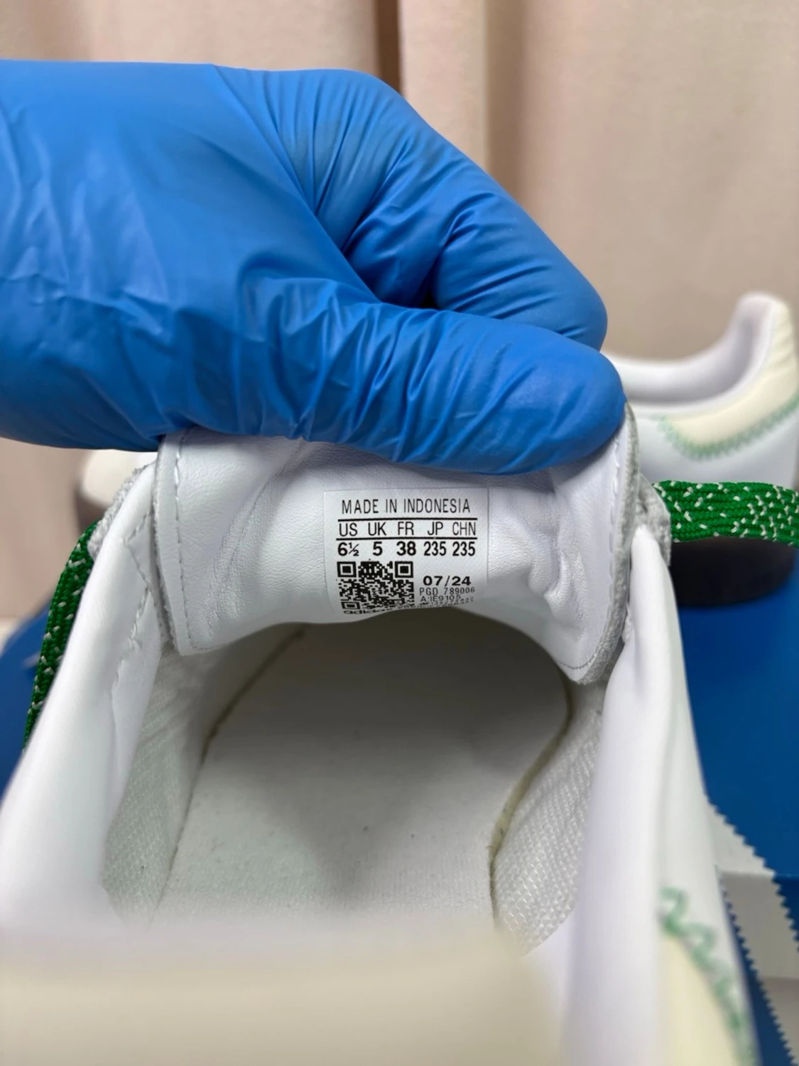 Adidas Samba sneakers vit/grön - 4