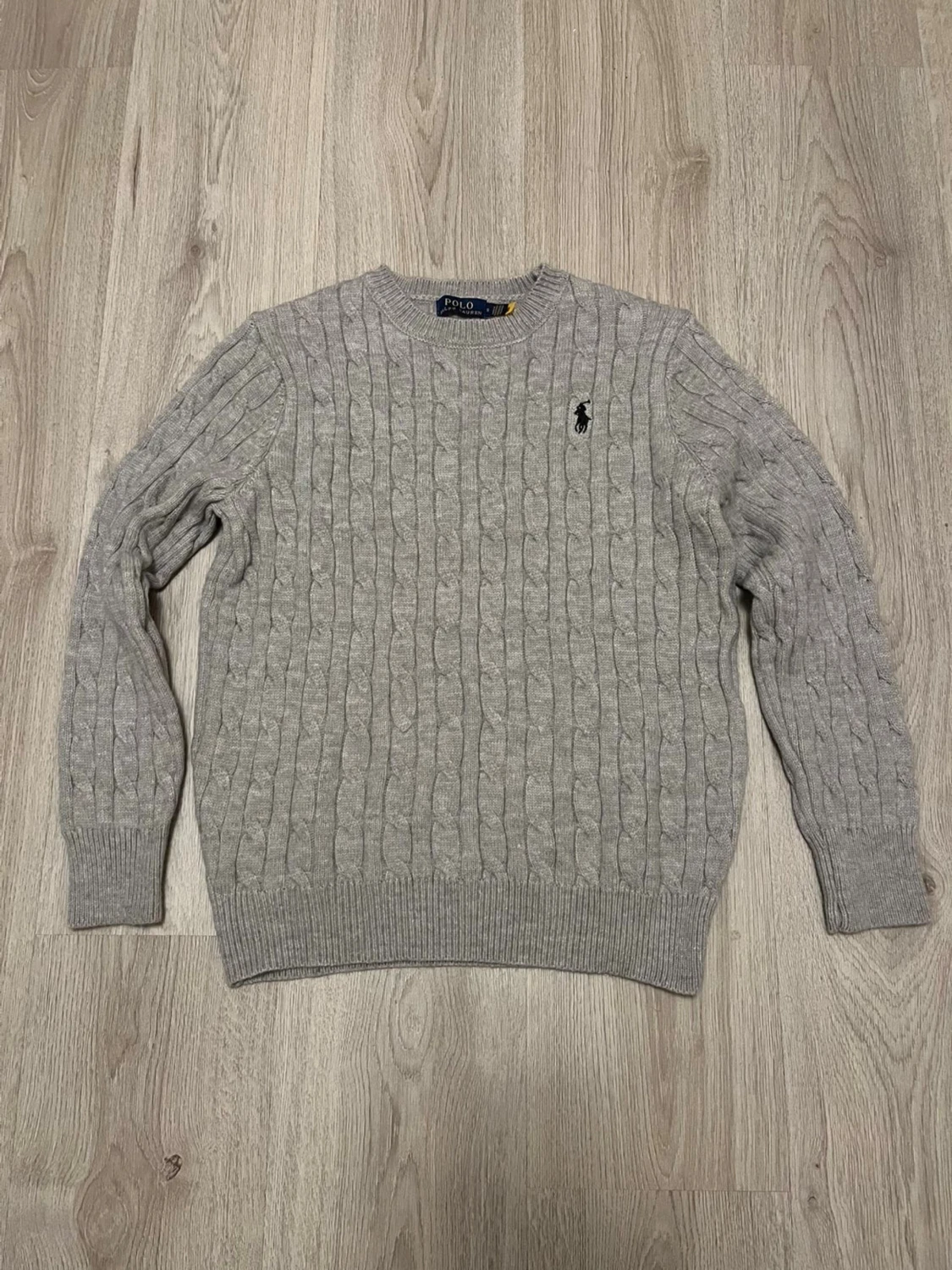 Grå Kabelstickad tröja från Ralph lauren