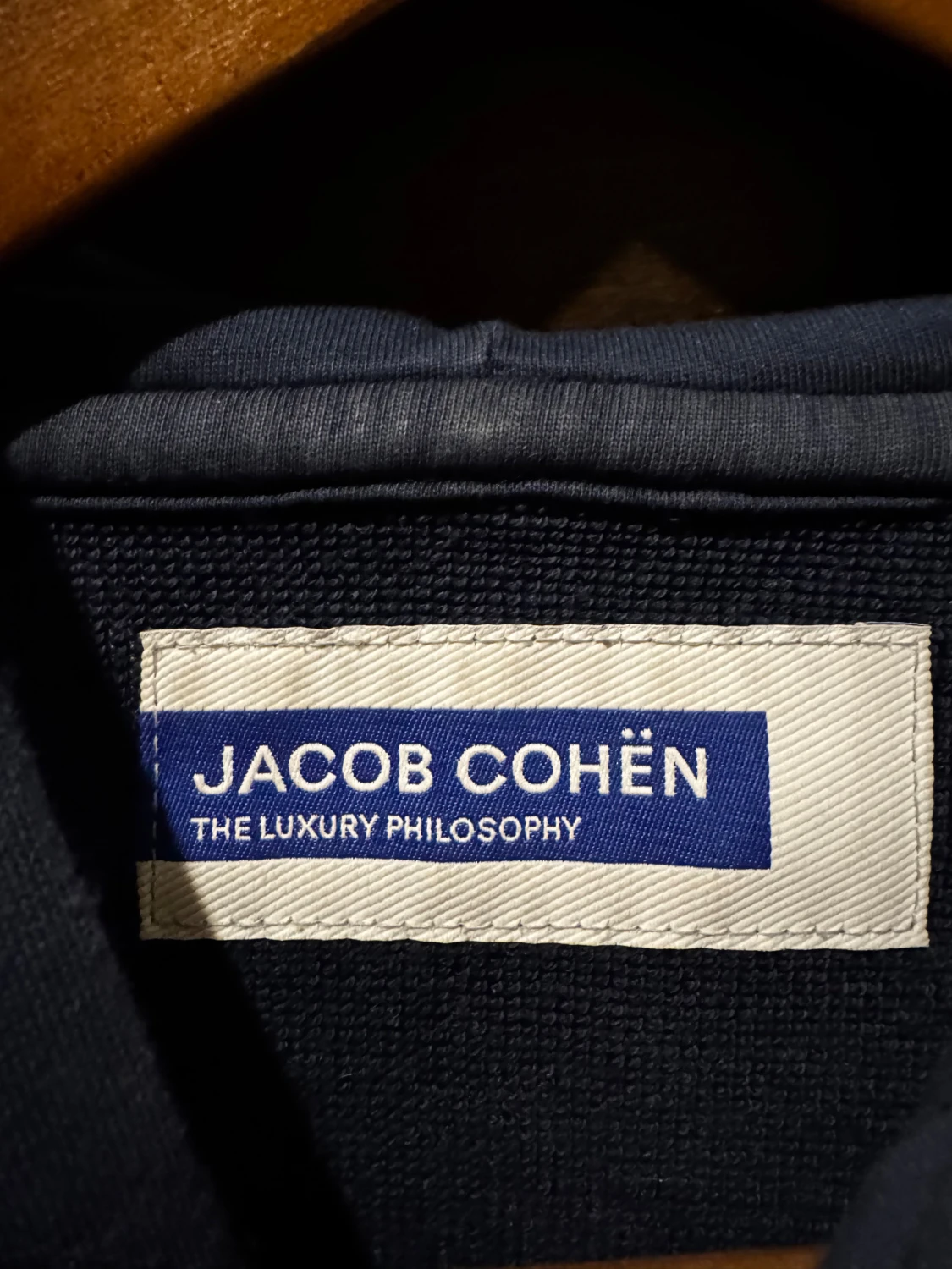 Mörkblå hoodie Jacob Cohën - 2