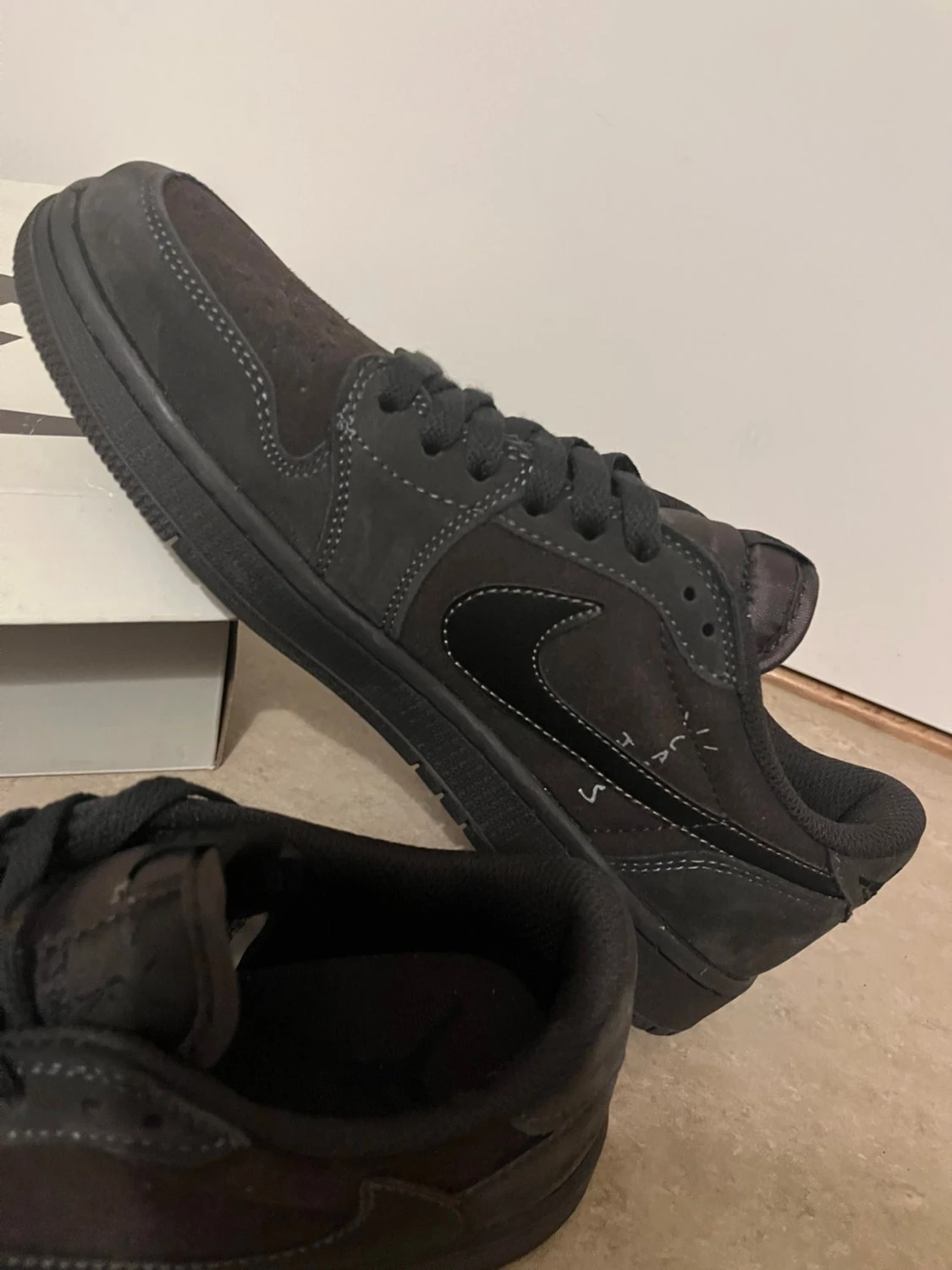 Svarta Nike Jordan 1 Low sneakers - 2
