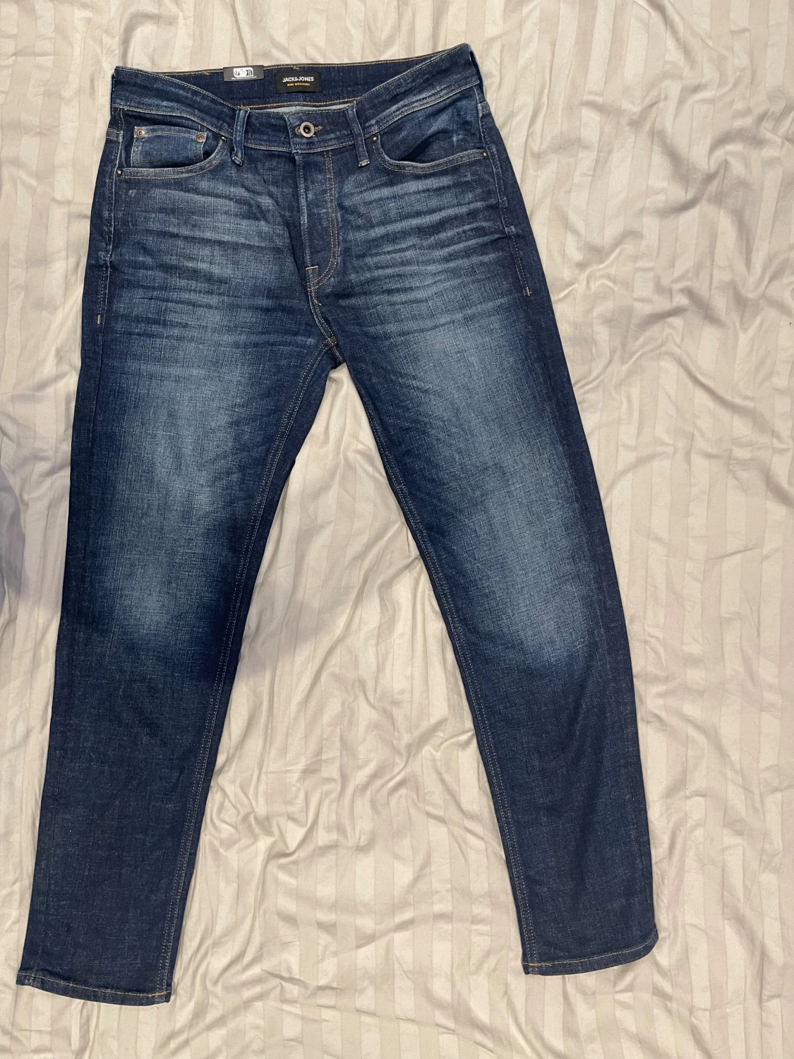 Jack & Jones Tapered Mike jeans blå W32 L32 - 3