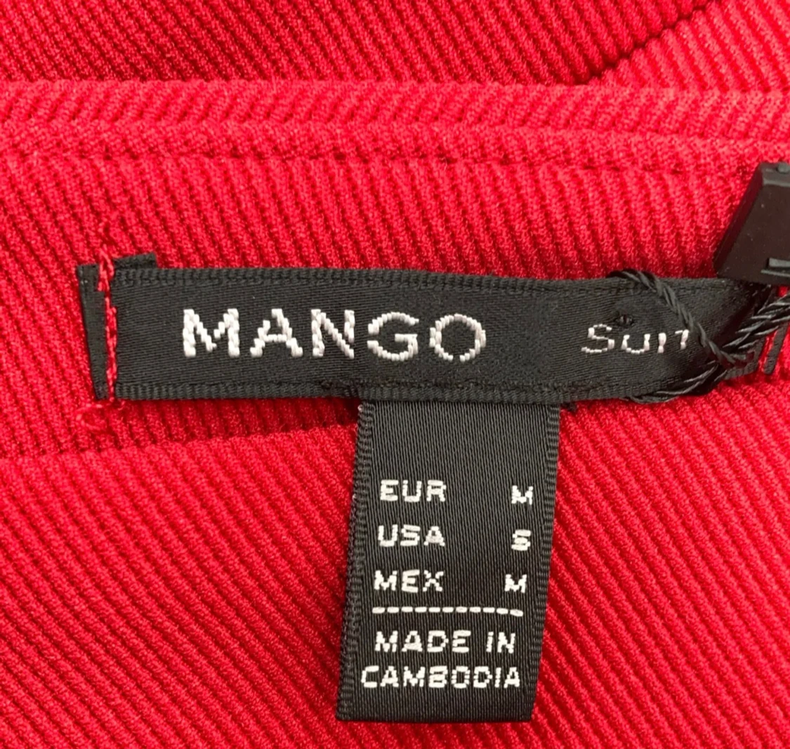 Röd ärmlös klänning från Mango - 1