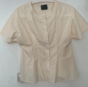 Beige blus med kort ärm från Asos - Ny med prislapp