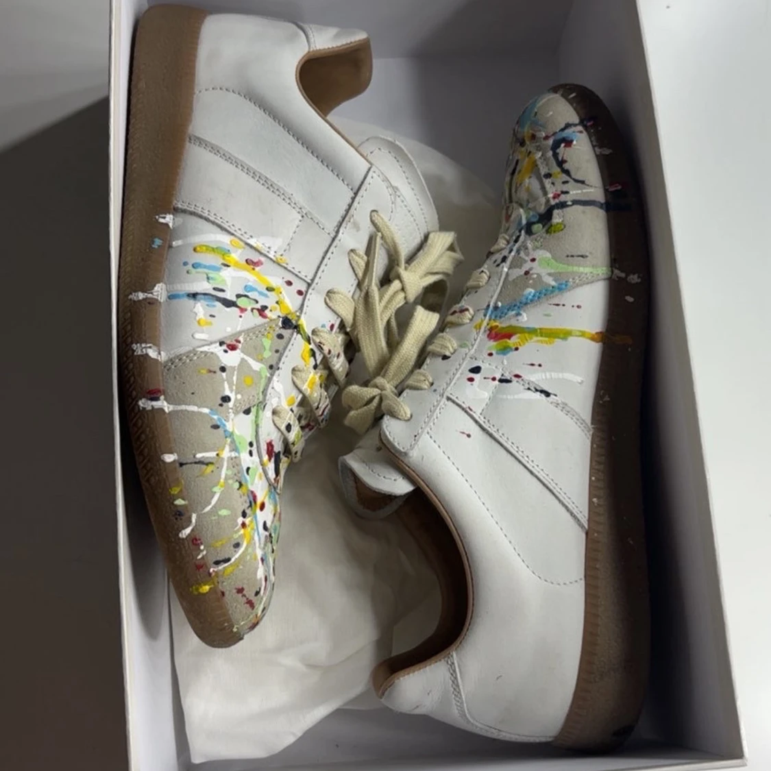 Maison Margiela paintsplatter skor - 2