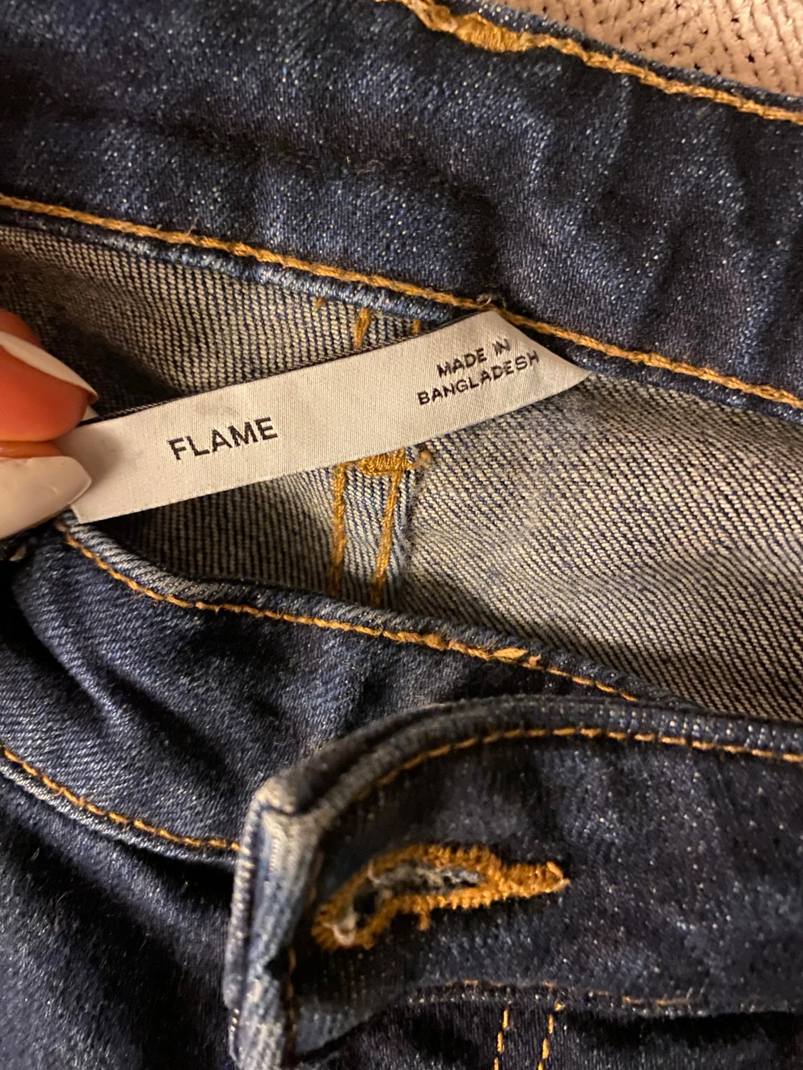 Weekday Flame Low Flared Jeans blå - 3