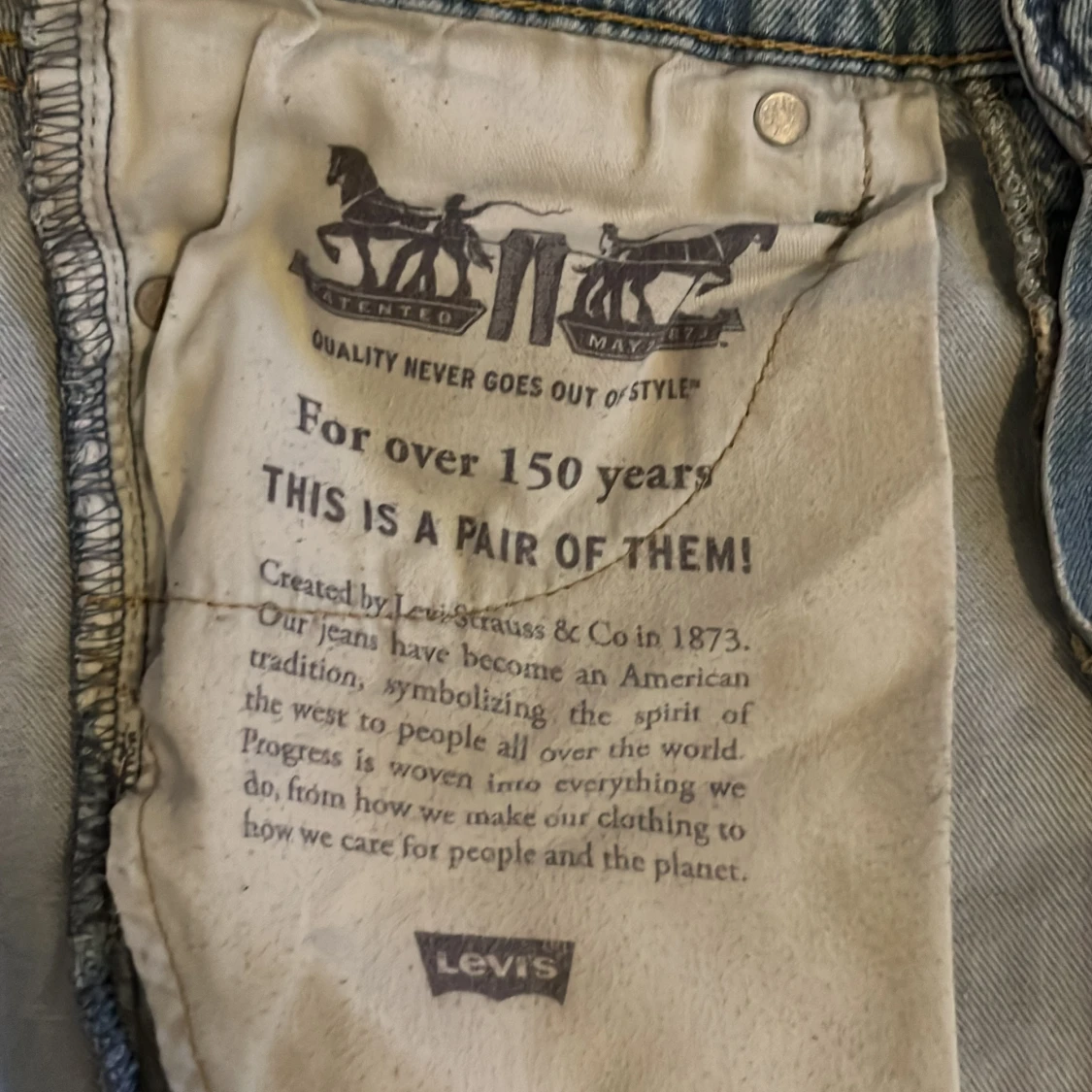 Levi's 511 ljusblå jeans  - 4