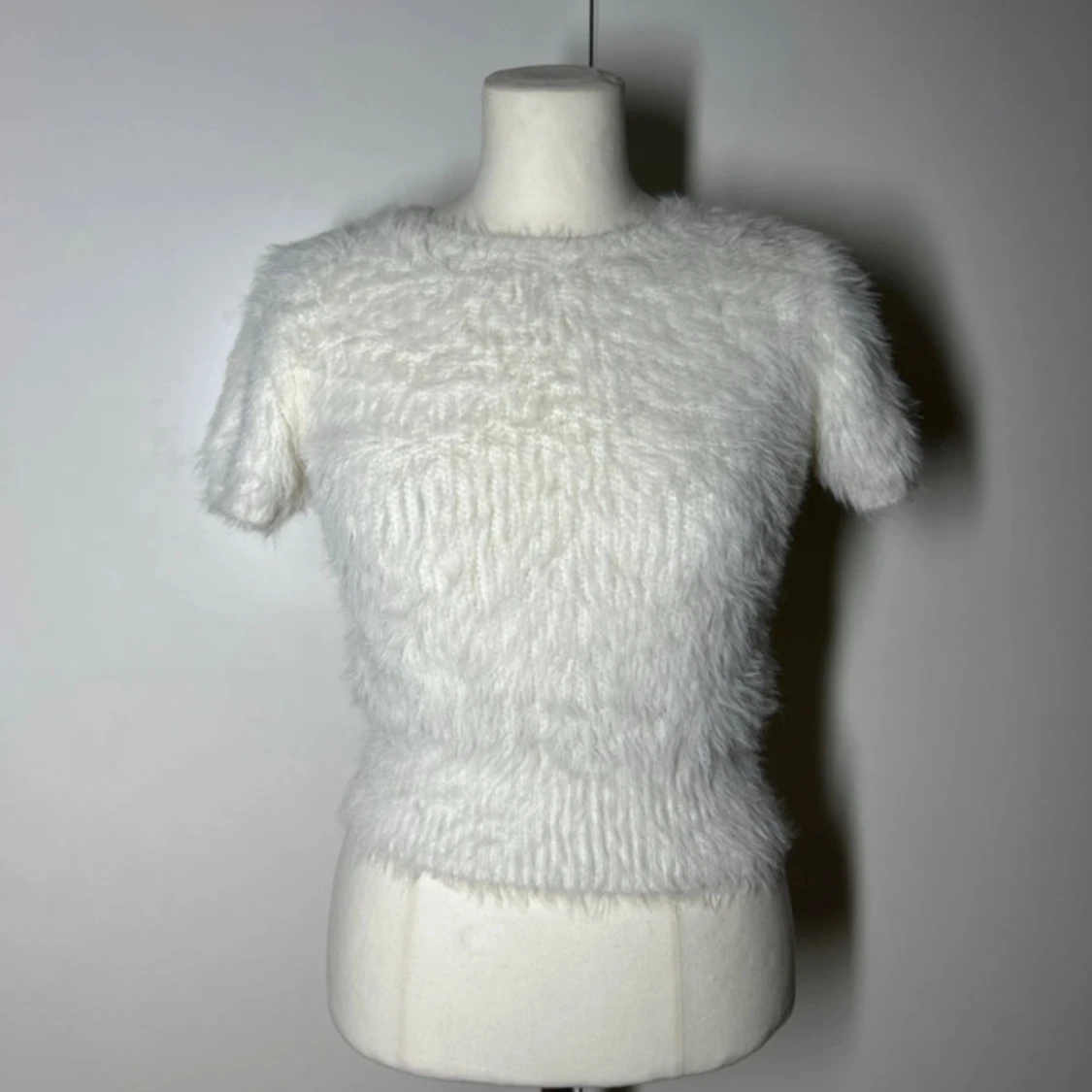 Fluffig kortärmad stickad tröja Zara  - 1