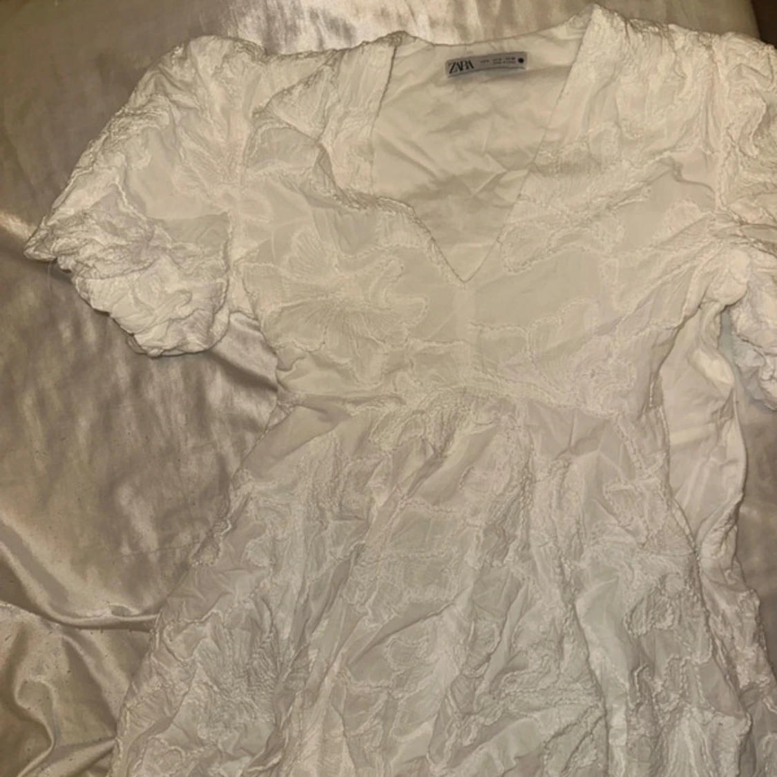 Vit zara klänning - 1