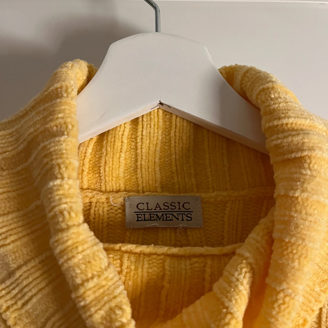 Gul ribbad polotröja Classic Elements - 2