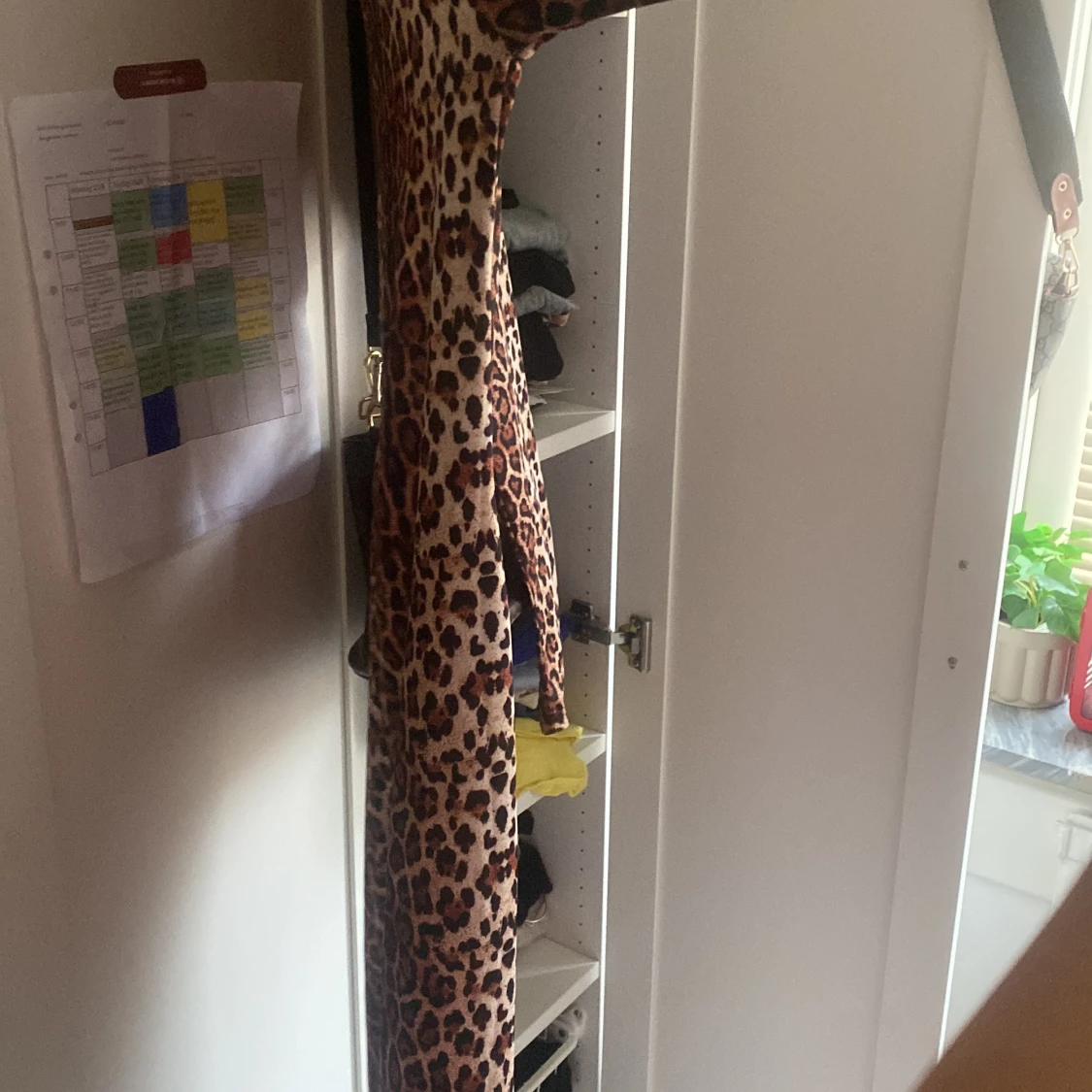 Lång leopardmönstrad klänning - 1