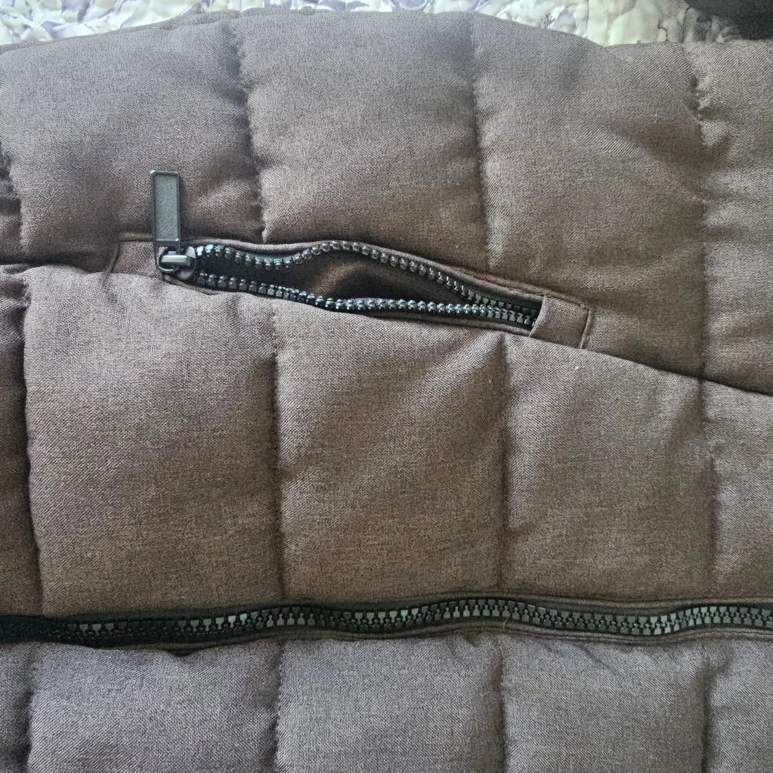 Brun quiltad pufferjacka H&M XS - 3