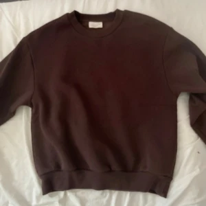 Brun sweatshirt från Gina Tricot XS - En enkel och snygg brun sweatshirt från Gina Tricot, kollektionen Basically Basics. Tröjan har rund hals, ribbade muddar och är långärmad. Perfekt för chill dagar och passar dig som gillar stilrena plagg i mjukt material. Säljer då den blivit förliten. Skriv för fler bilder!💕