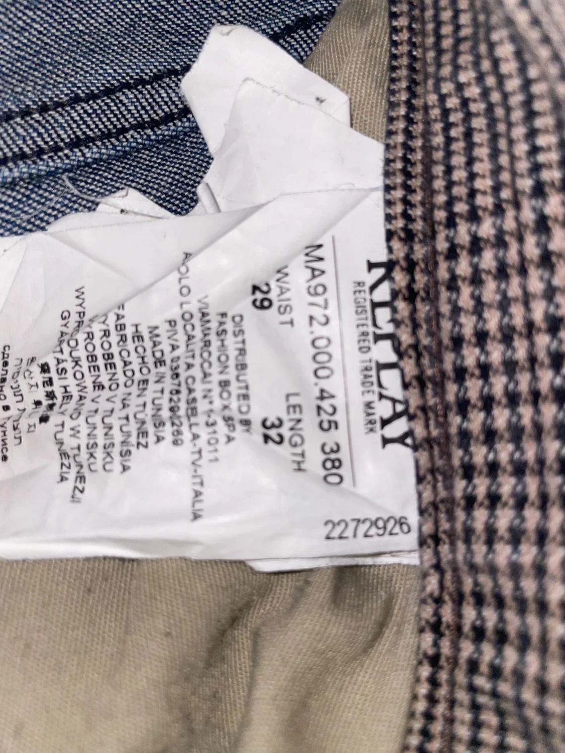 Replay grover blå jeans W29 L32 - 4